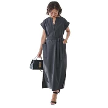 美品　INED イネド　三尋木奈保さんコラボ　辛口シックなレイヤードワンピース Amazon.co.jp: [イネド] 《三尋木奈保コラボ》辛口シックな